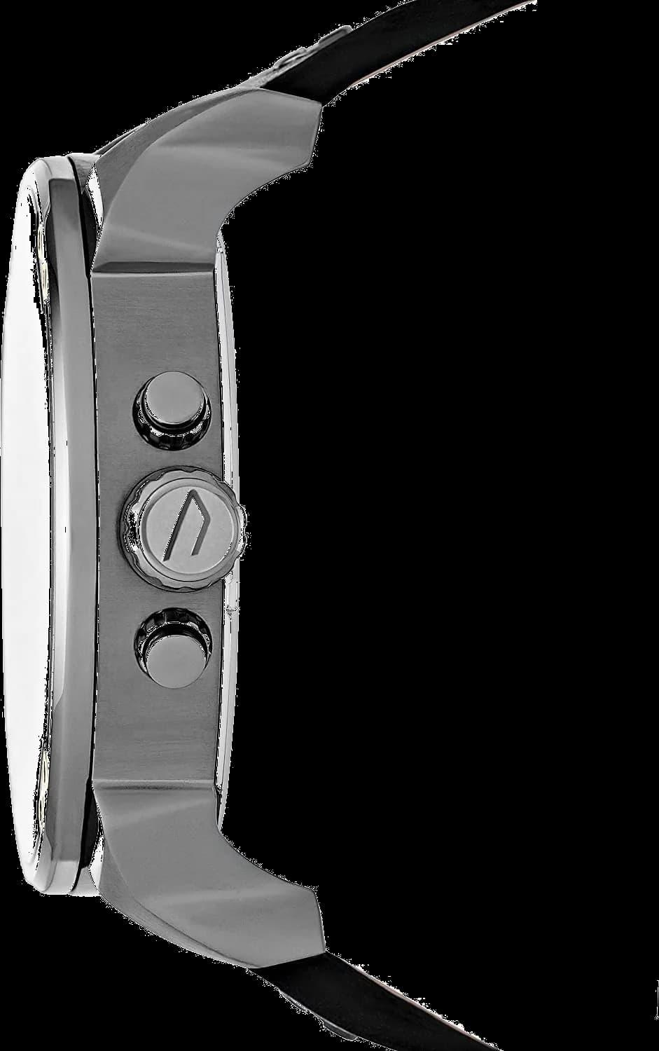 Montre Diesel Mr Daddy 2.0 cuir noir DZ7348 design biker vue 3