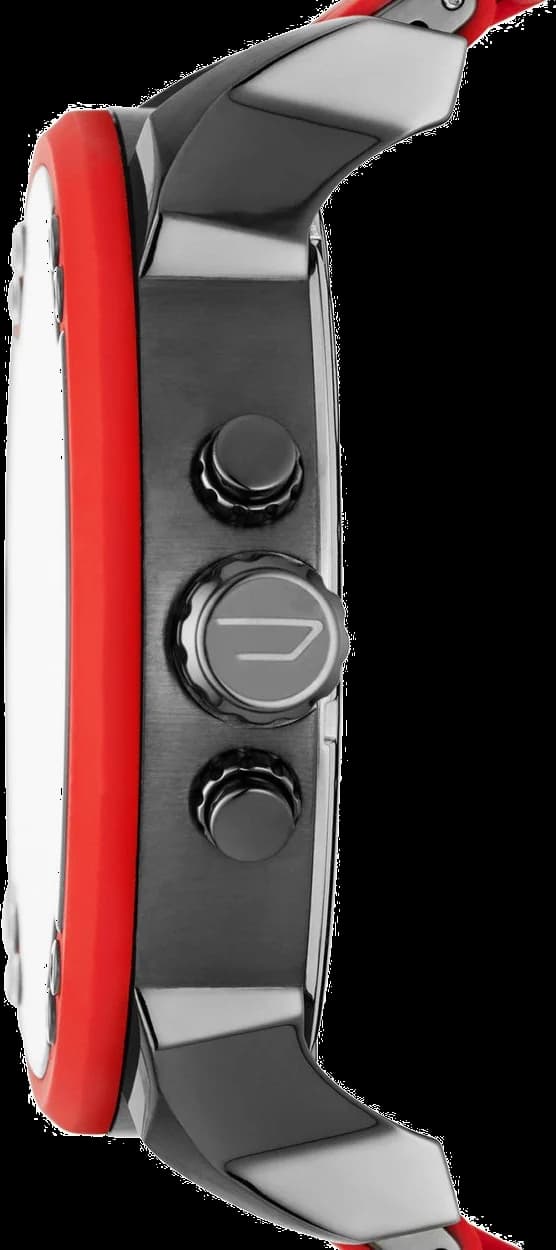Montre Diesel Mr Daddy DZ7370 rouge acier et silicone XXL vue 2