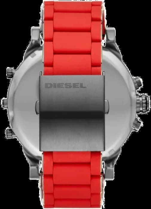 Montre Diesel Mr Daddy DZ7370 rouge acier et silicone XXL vue 3
