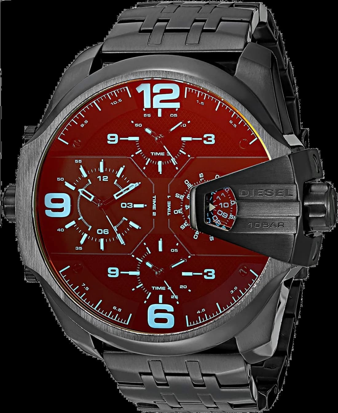 Montre Diesel Uber Chief DZ7373 Bracelet Acier Noir