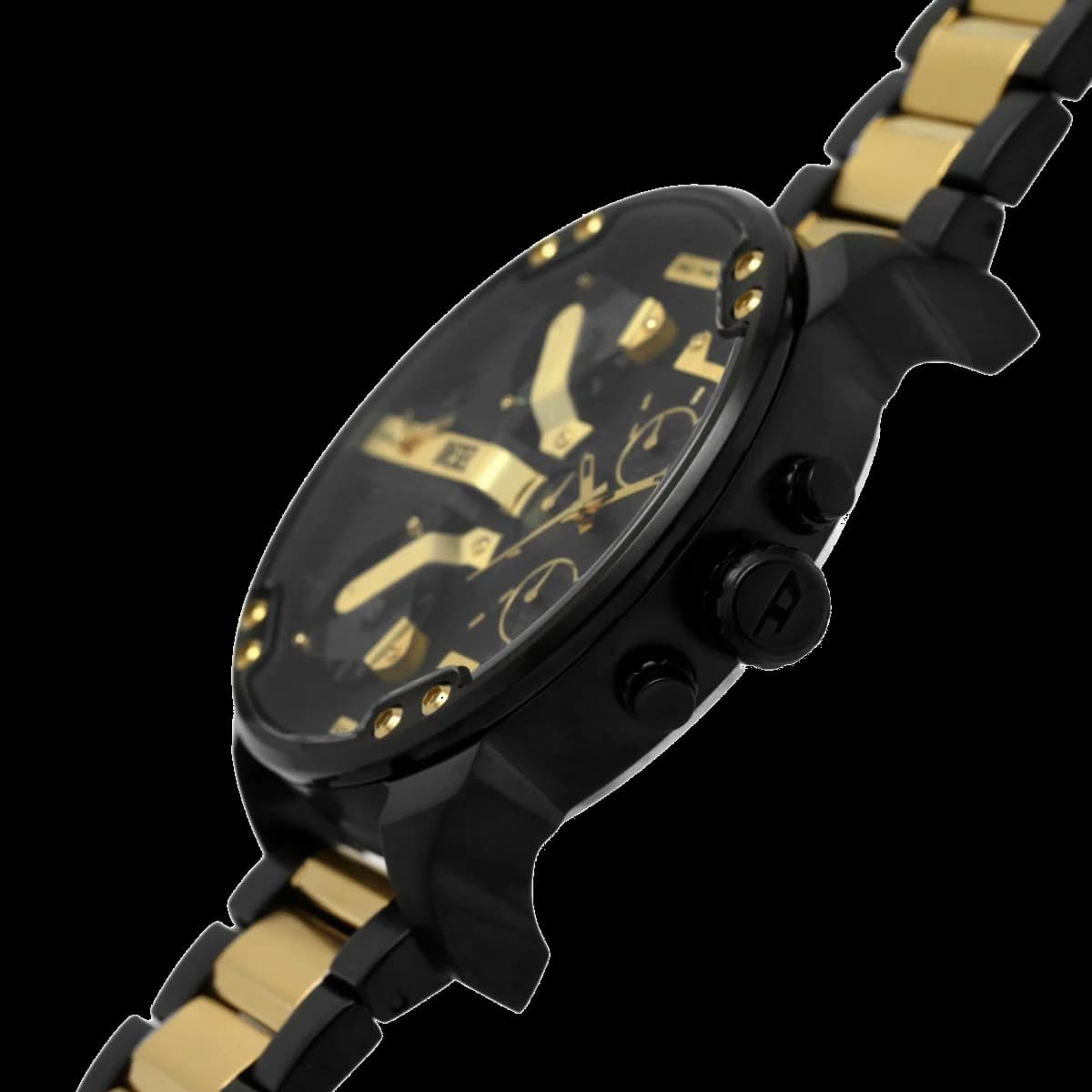 Montre Diesel Mr Daddy 2.0 DZ7465 acier inoxydable noir multifonctions taille XXL vue 4