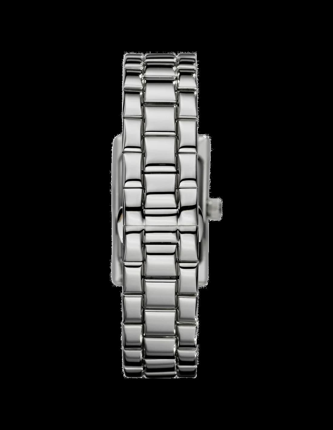 Montre Emporio Armani AR0146 Cadran Rectangulaire Argenté vue 3