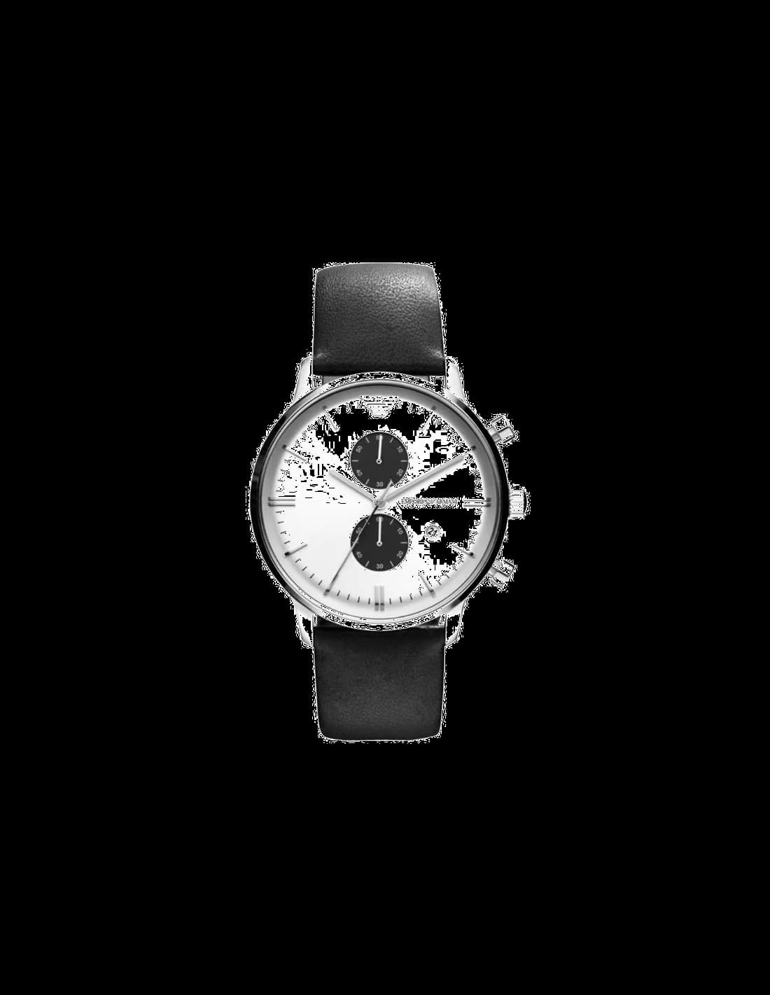 Montre Emporio Armani AR0385 New Retro Chronographe Acier et Cuir