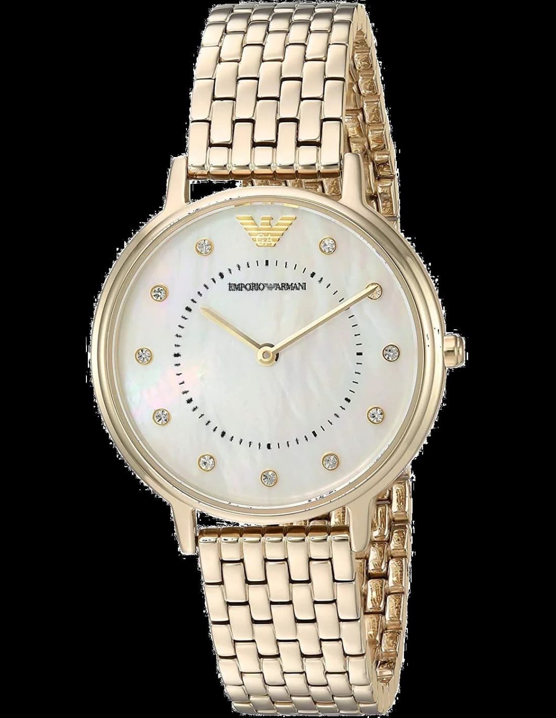 Montre Femme Emporio Armani AR11007 Acier Doré et Cadran Nacre