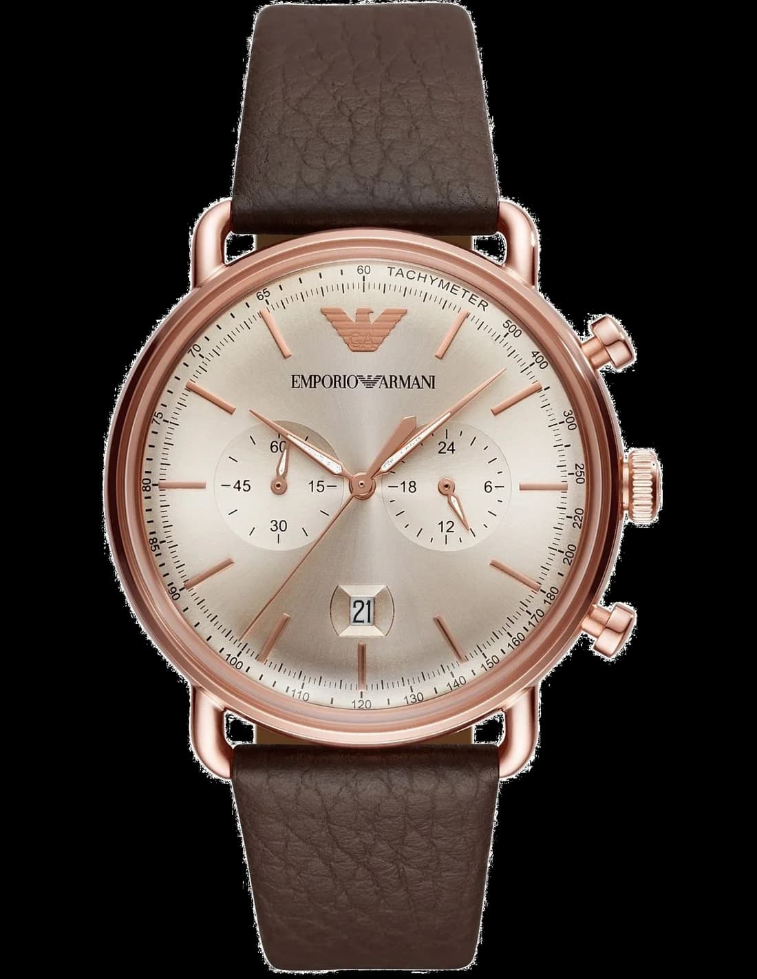 Montre Homme Emporio Armani Aviator AR11106 Chronographe Acier Bleu