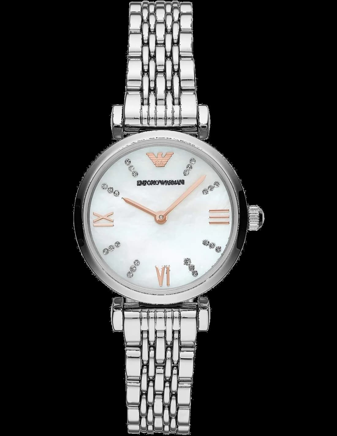 Montre Emporio Armani AR11204 Petit Cadran en Nacre et Bracelet T-Bar