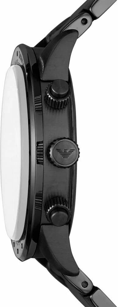 Montre Homme Emporio Armani Mario AR11242 en acier noir vue 3