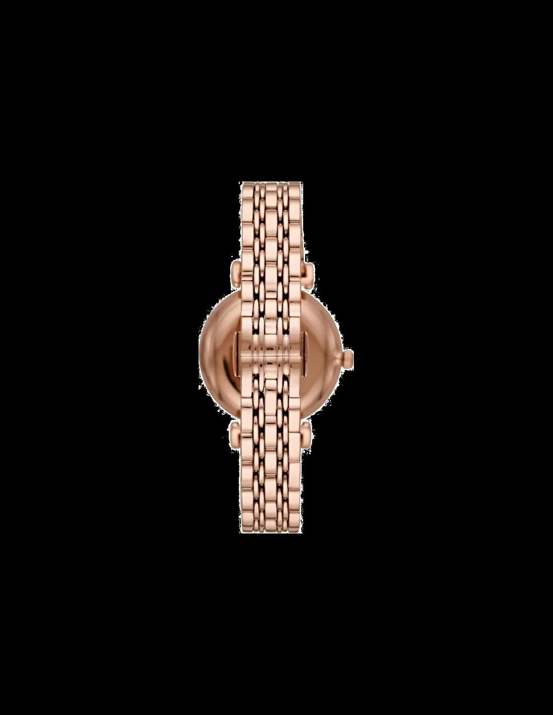 Montre Emporio Armani AR11244 Gianni T-Bar en métal doré rose vue 3