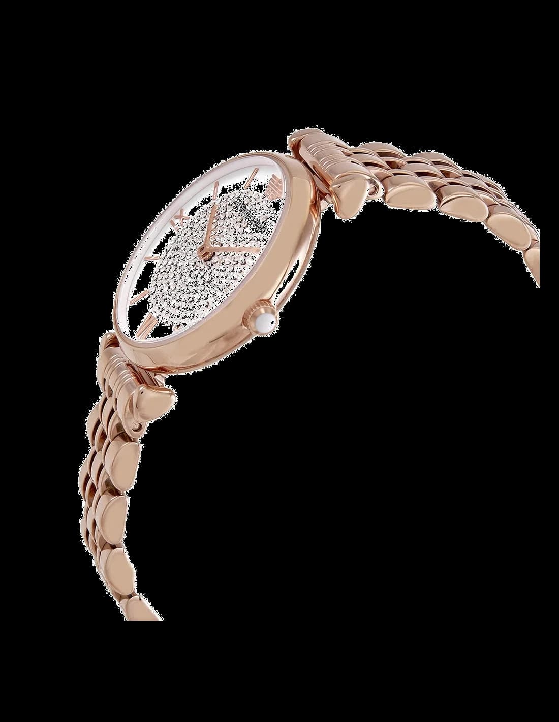 Montre Emporio Armani AR11244 Gianni T-Bar en métal doré rose vue 4