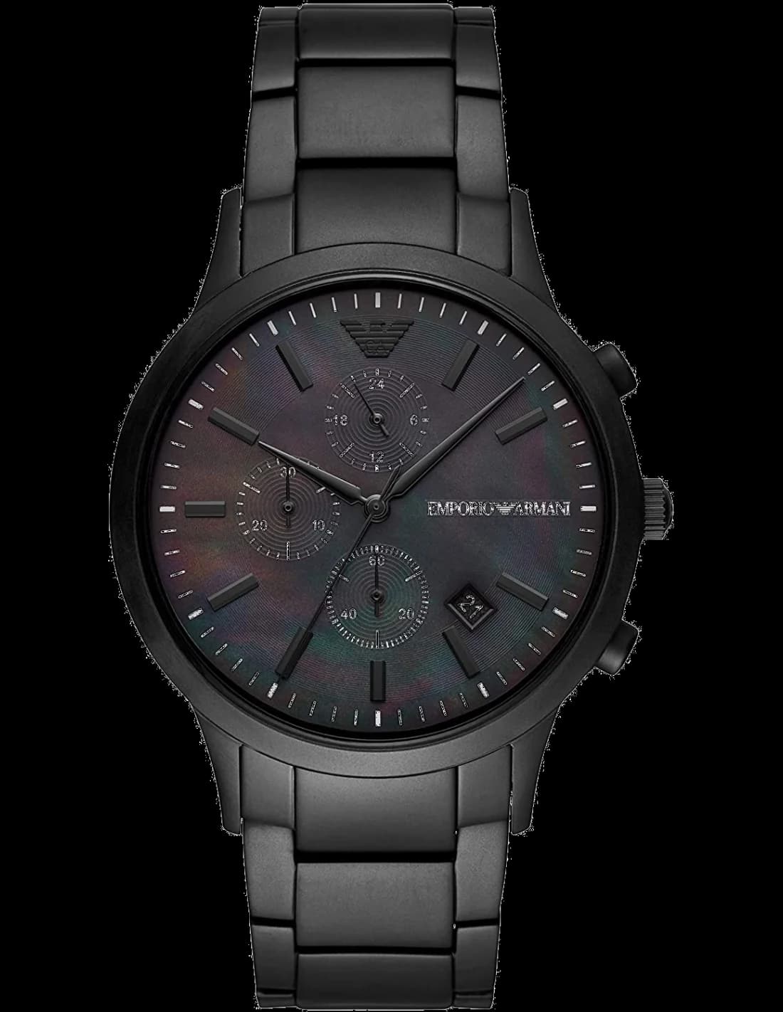 Montre Homme Emporio Armani Renato AR11275 Chronographe en acier noir