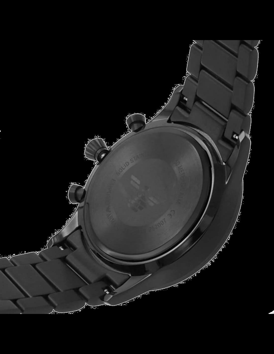 Montre Homme Emporio Armani Luigi AR11349 Chronomètre acier noir vue 3