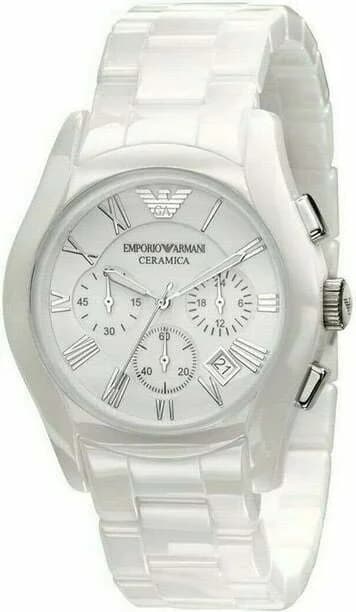 Montre Emporio Armani AR1403 en céramique blanche