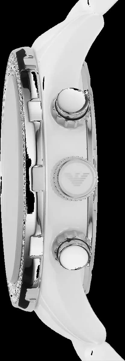 Montre Emporio Armani AR1456 en céramique blanche vue 2