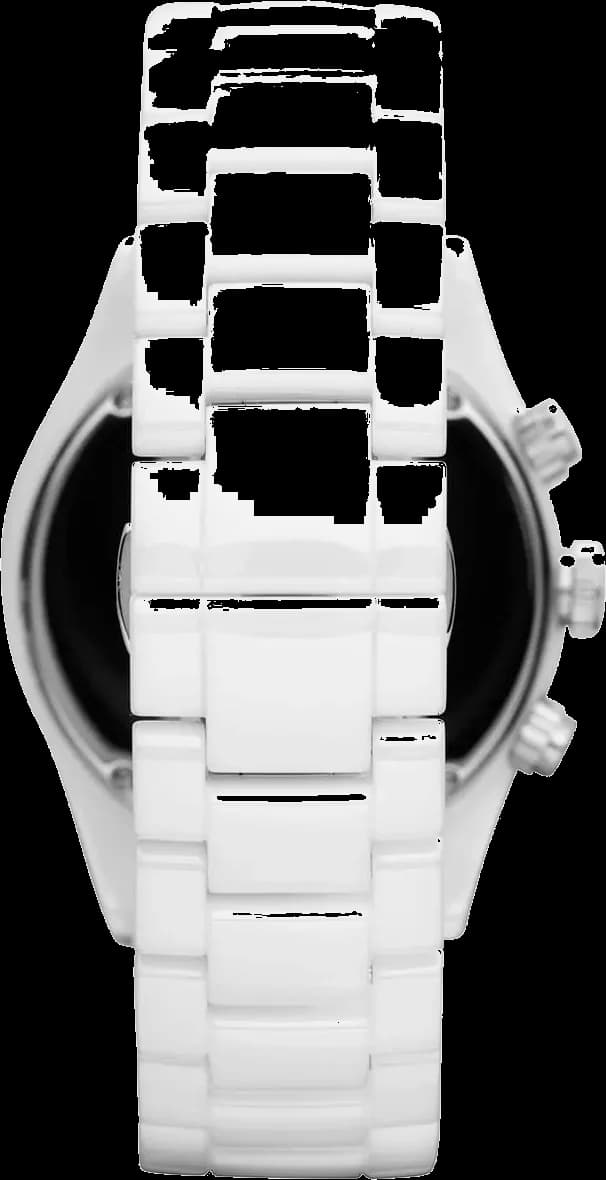 Montre Emporio Armani AR1456 en céramique blanche vue 3