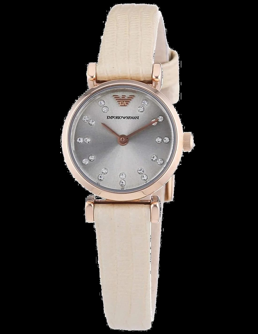 Montre Emporio Armani AR1687 Petite Taille Bracelet Cuir Beige