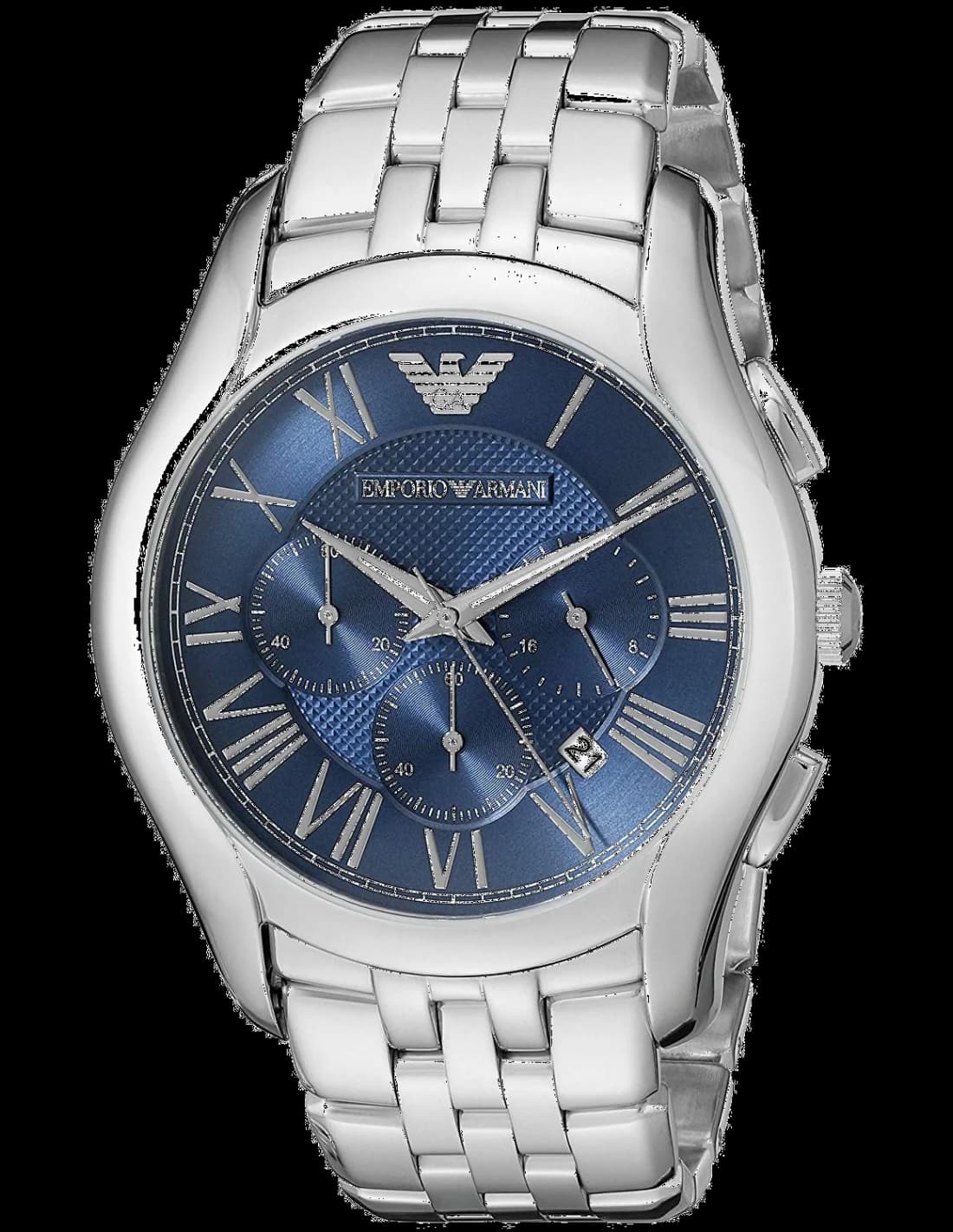 Montre Emporio Armani AR1787 Bracelet en Acier et Cadran Bleu