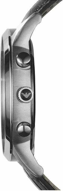 Montre Homme Emporio Armani AR2447 Bracelet Cuir Noir et Chronographe vue 3