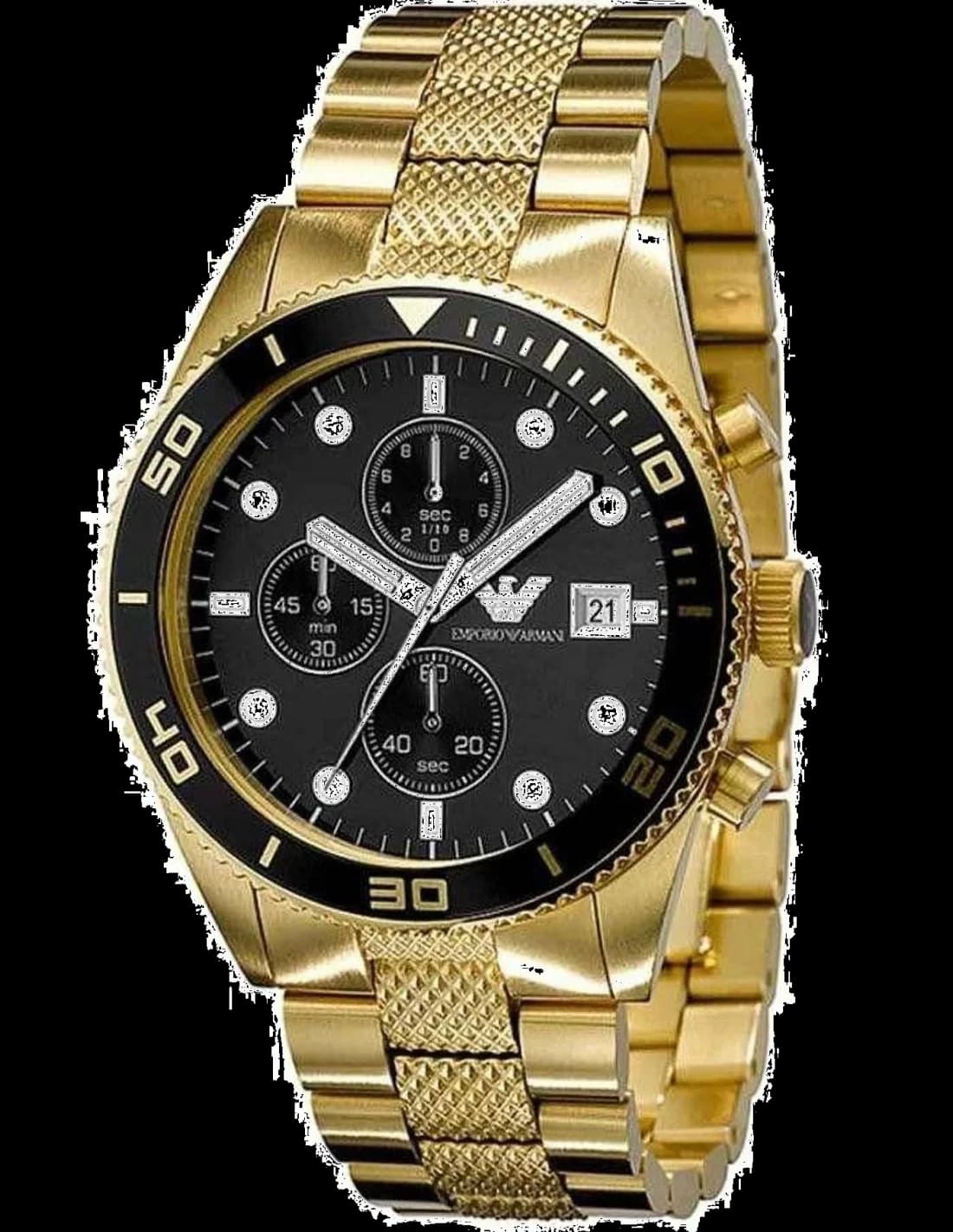 Montre Emporio Armani AR5857 Chronographe Acier Noir 43mm