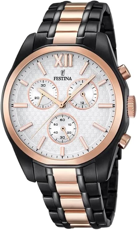 Montre Homme Festina F16856/1 Or Rose