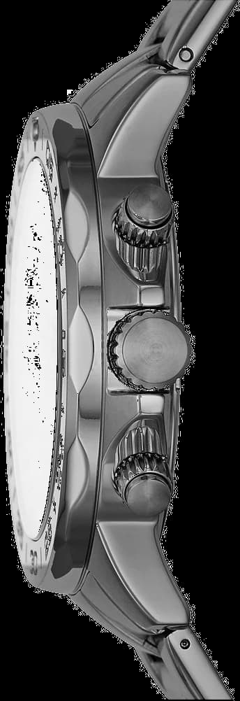 Montre Homme Fossil Bannon BQ2491 avec bracelet en acier inoxydable gris vue 2