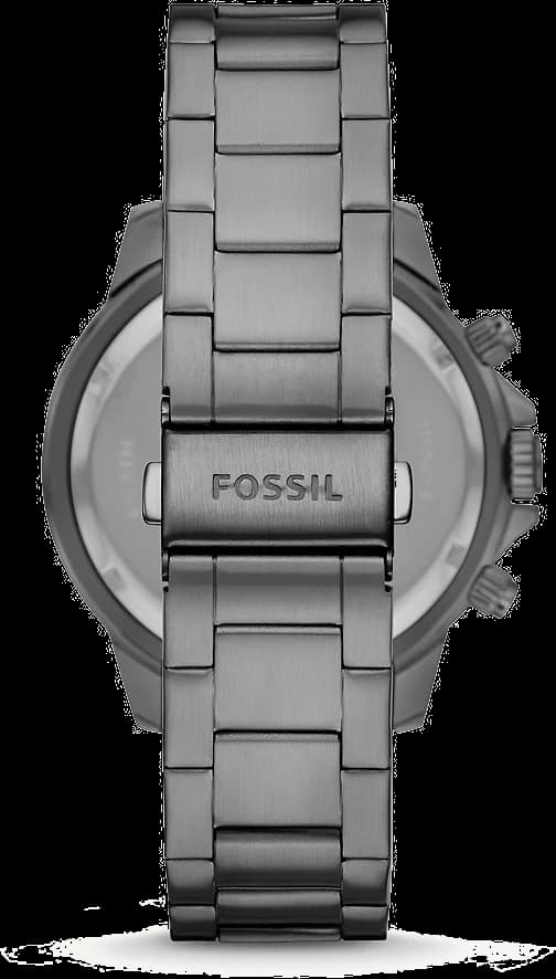 Montre Homme Fossil Bannon BQ2491 avec bracelet en acier inoxydable gris vue 3
