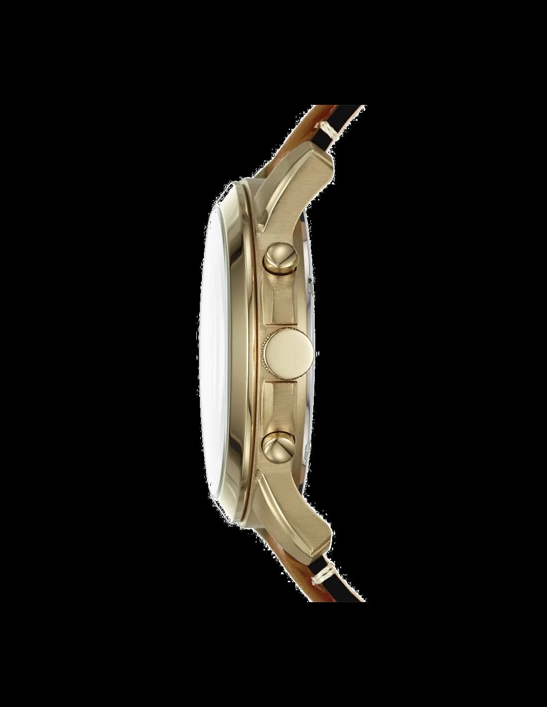 Montre Fossil FS5268 avec bracelet en cuir marron vue 2