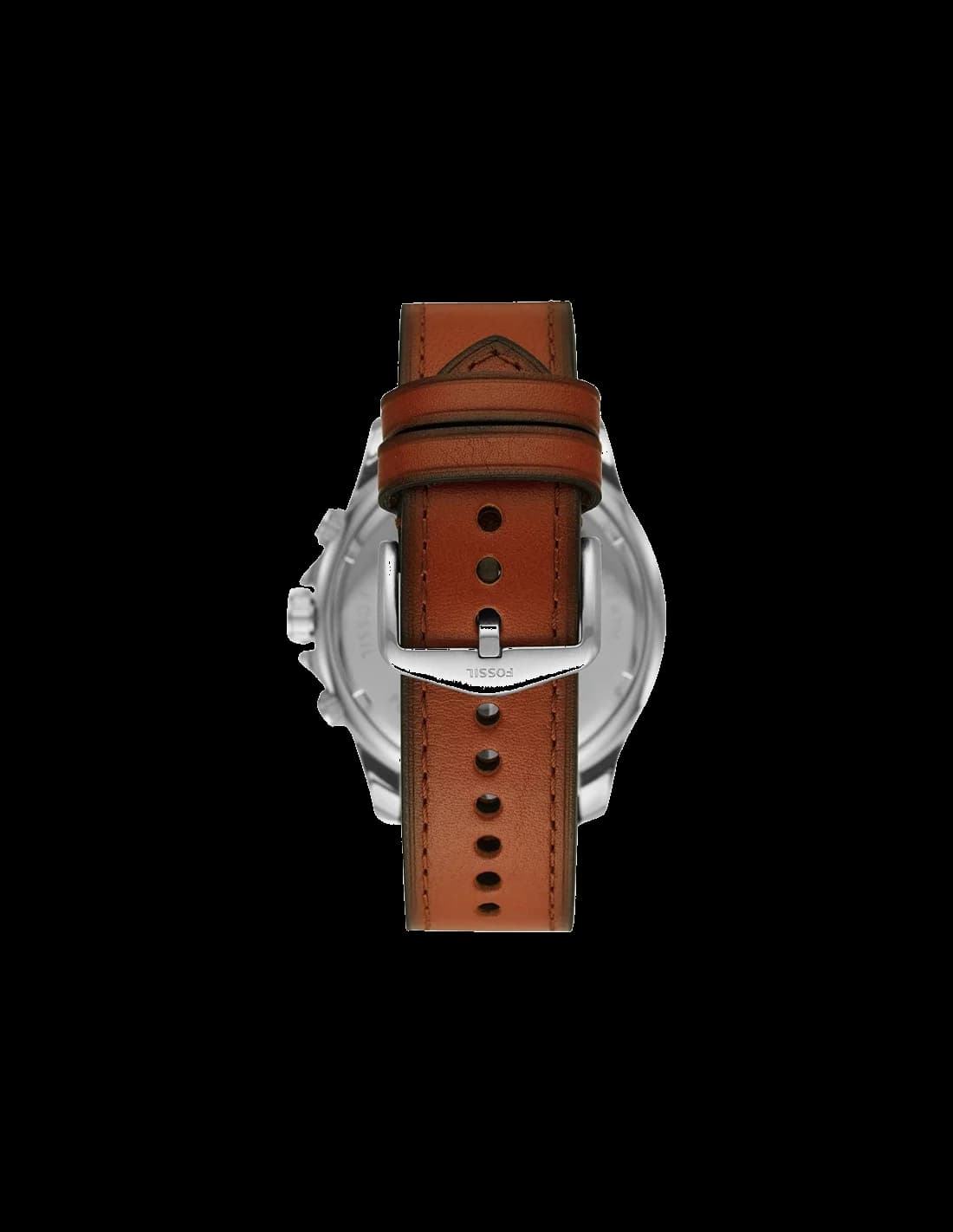 Montre Fossil FS5734 Chronographe avec Cadran Vert et Bracelet Cuir Marron vue 2