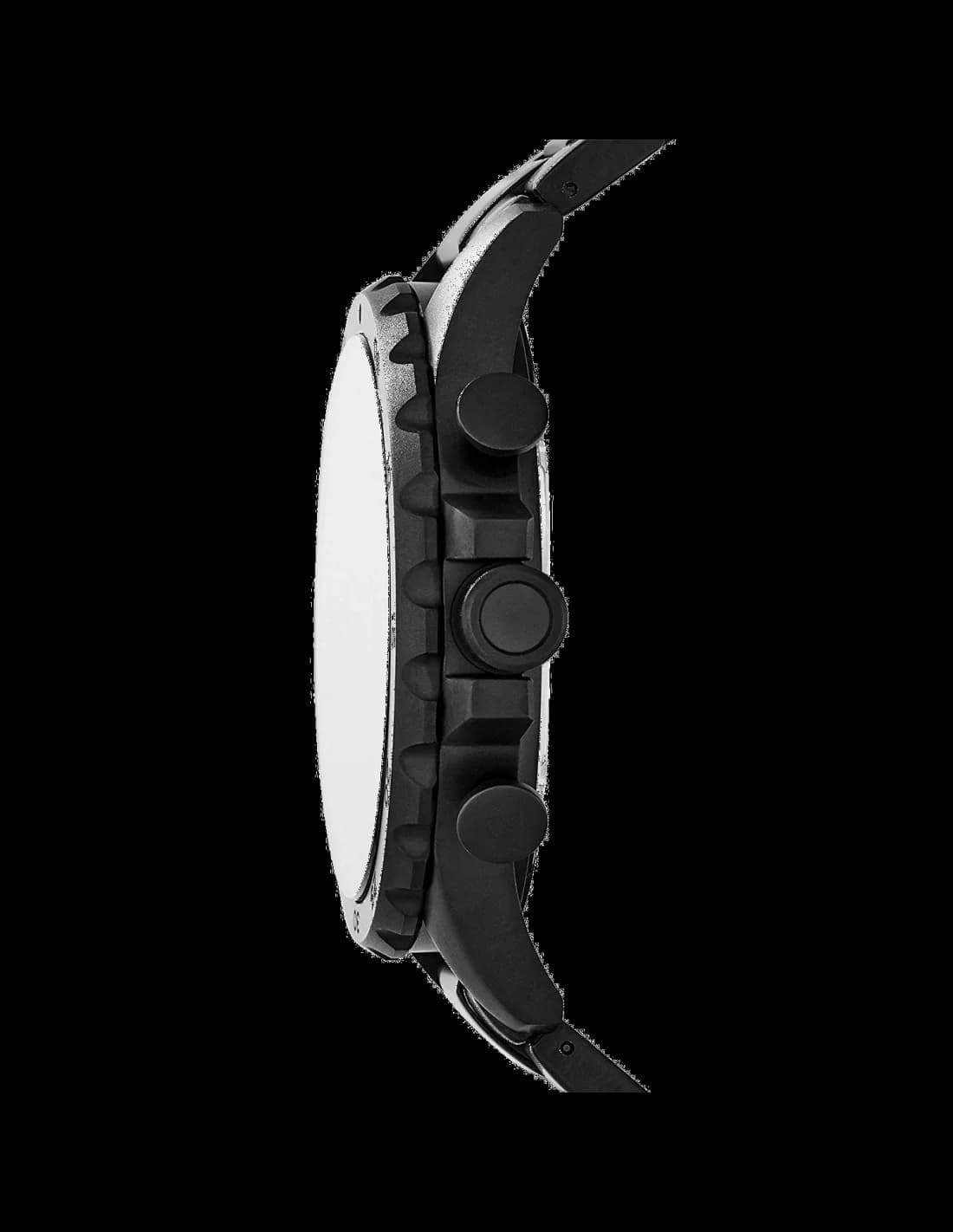 Montre Fossil JR1401 Nate Chronographe en Acier Noir IP 50 mm vue 2