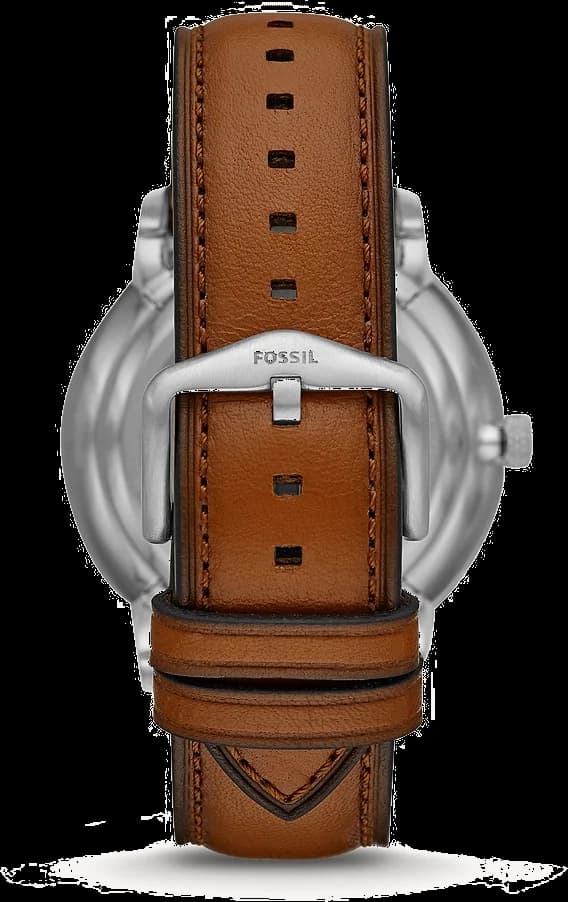 Montre homme Fossil Neutra Automatic ME3160 avec bracelet en cuir marron vue 2