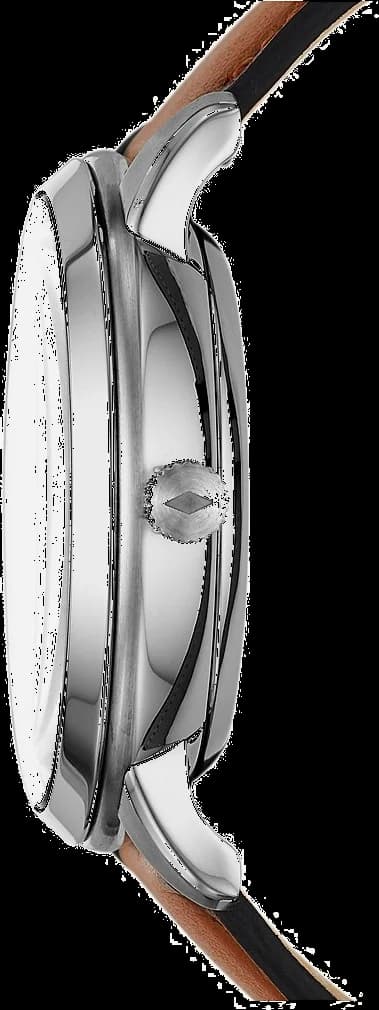 Montre homme Fossil Neutra Automatic ME3160 avec bracelet en cuir marron vue 3