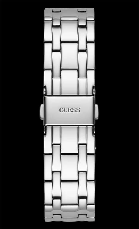 Montre Femme Guess Heiress GW0440L1 bracelet acier argent boitier argent orné de strass vue 5