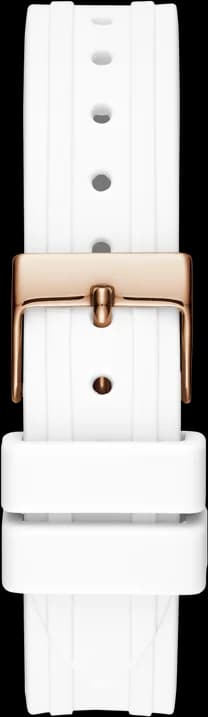 Montre Femme Guess GW0034L2 Silicone Blanc et Or Rose vue 4