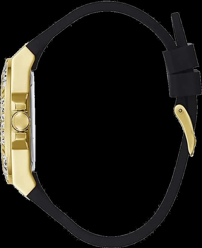 Montre Guess GW0118L1 avec bracelet en silicone noir vue 3