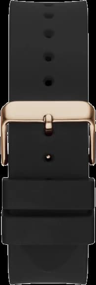 Montre Guess GW0208G4 Boîtier Or Rose et Bracelet Silicone Noir vue 3