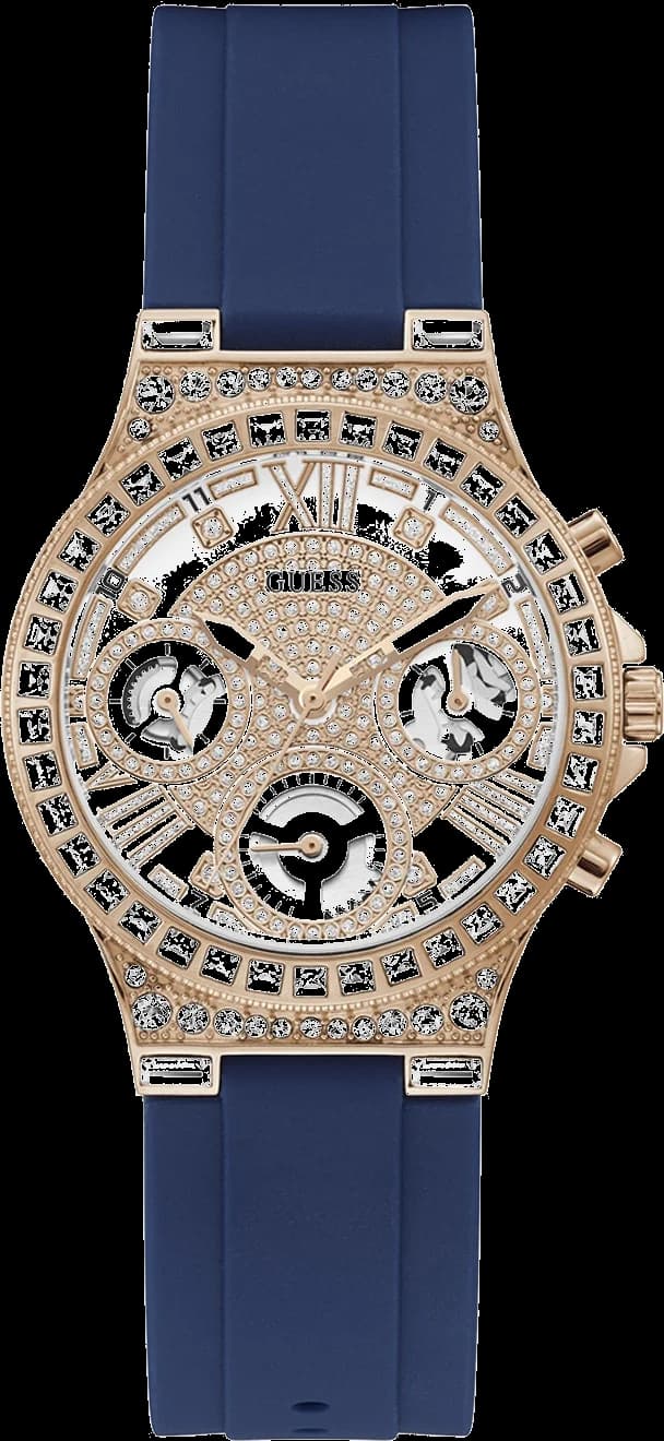 Montre Femme Guess Moonlight GW0257L3 Silicone Bleu Sport Chic