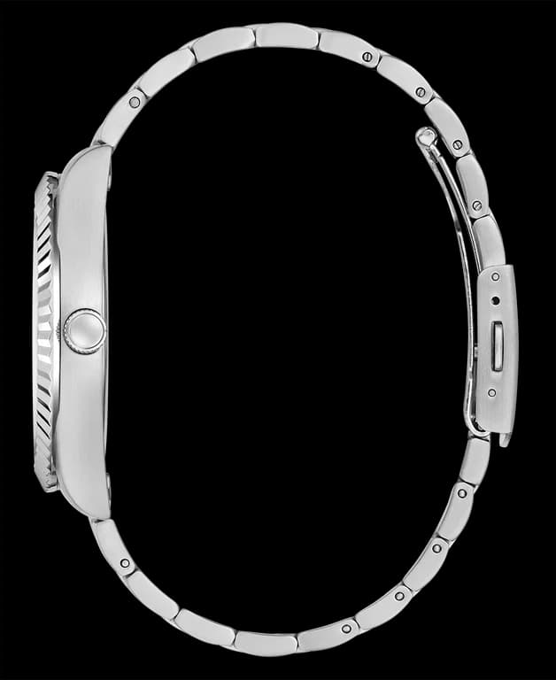 Montre Homme Guess Connoisseur GW0265G11 bracelet acier argent cadran turquoise vue 5