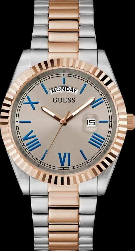 Montre Homme Guess GW0265G13 Connoisseur Bicolore Cadran Gris Taupe