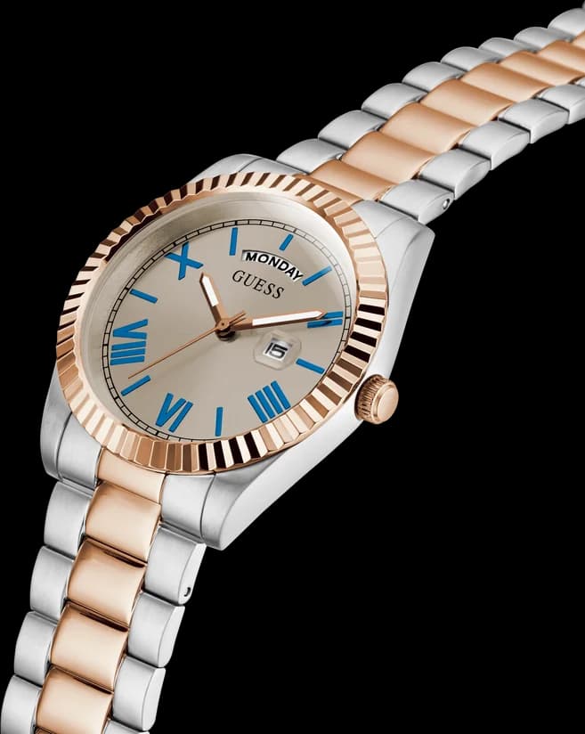 Montre Homme Guess GW0265G13 Connoisseur Bicolore Cadran Gris Taupe vue 2