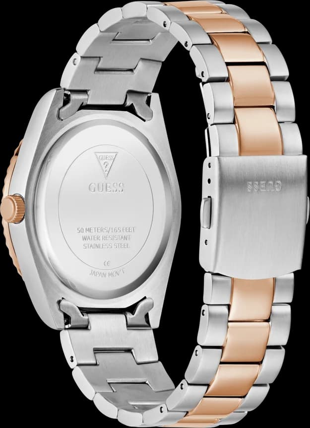 Montre Homme Guess GW0265G13 Connoisseur Bicolore Cadran Gris Taupe vue 3