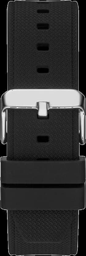 Montre Homme Guess Third Gear GW0334G1 bracelet silicone noir cadran multifonction vue 3