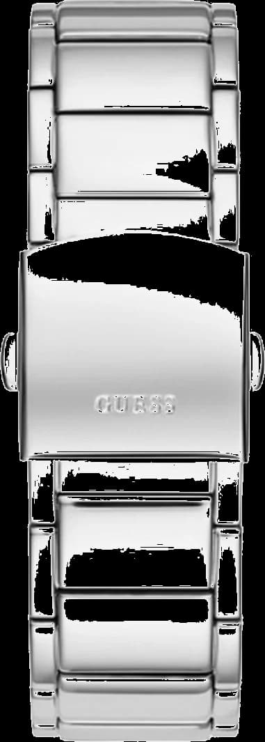 Montre Homme Guess Phoenix GW0387G1 cadran noir bracelet argent en acier vue 4