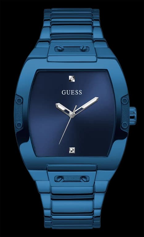 Montre Homme Guess GW0387G4 bracelet acier bleu cadran bleu