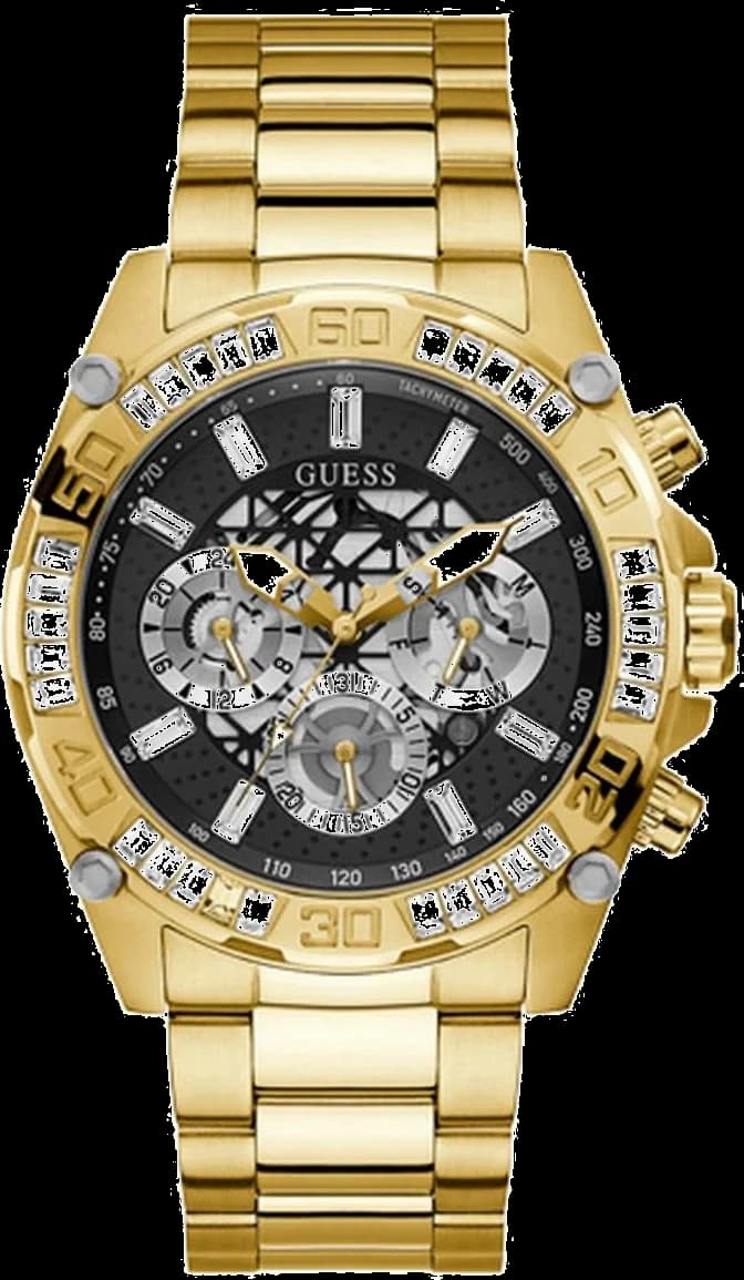 Montre Guess GW0390G2 en Acier Doré et Cadran Noir