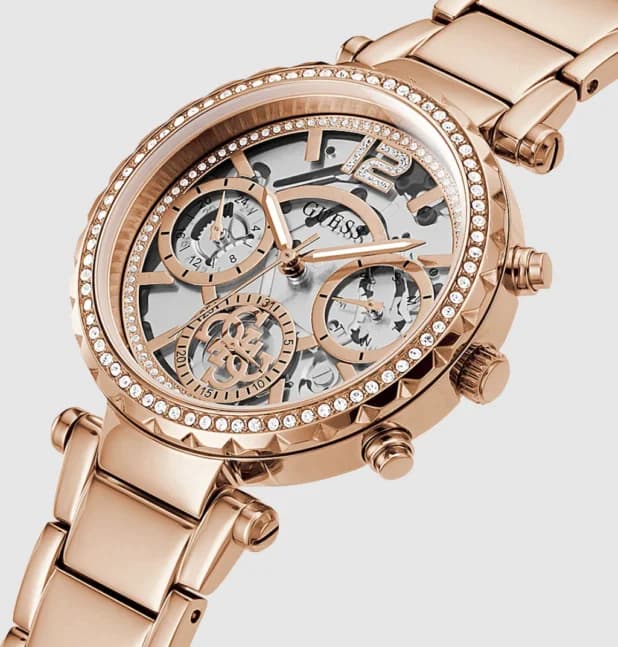 Montre Femme Guess GW0403L3 Squelette Acier Rose Gold 37 mm vue 4