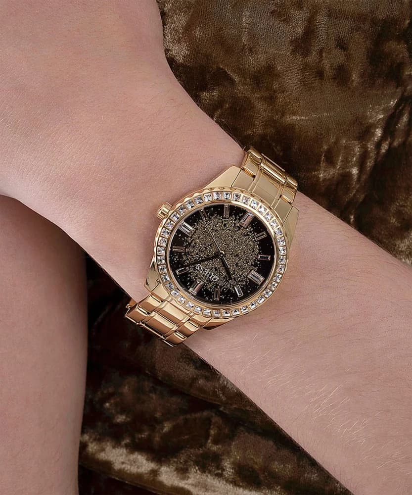 Montre Femme Guess GW0405L2 Glitter Burst Acier Doré et Cristaux vue 5