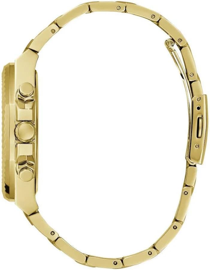 Montre Guess GW0703G5 Equity Acier Doré et Cadran Noir Multifonctions vue 3