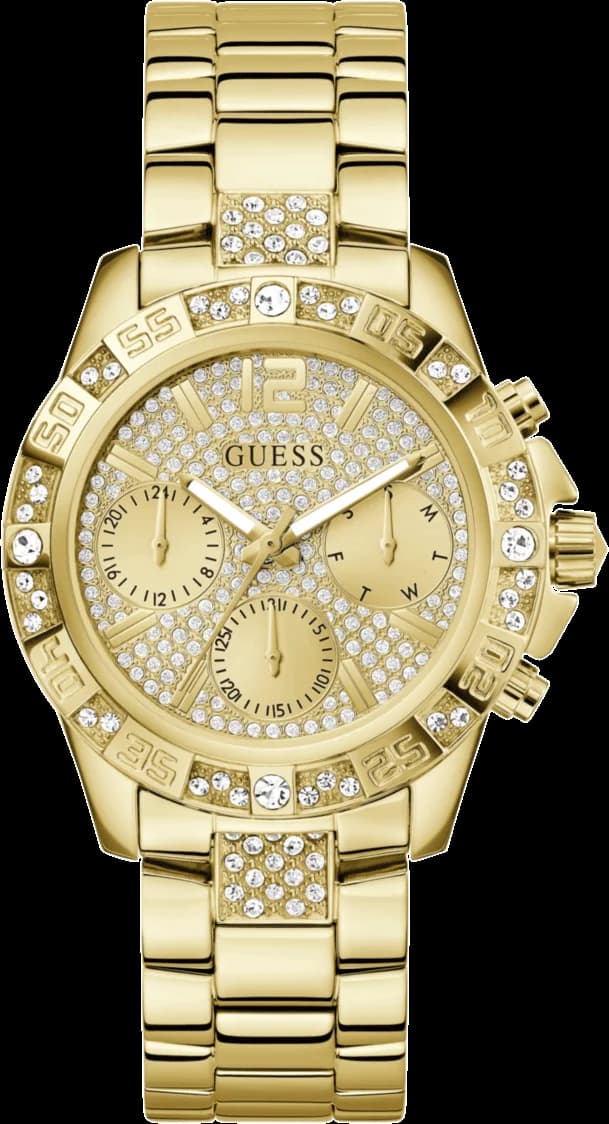 Montre Femme Guess Majesty GW0771L2 Acier Doré et Cristaux