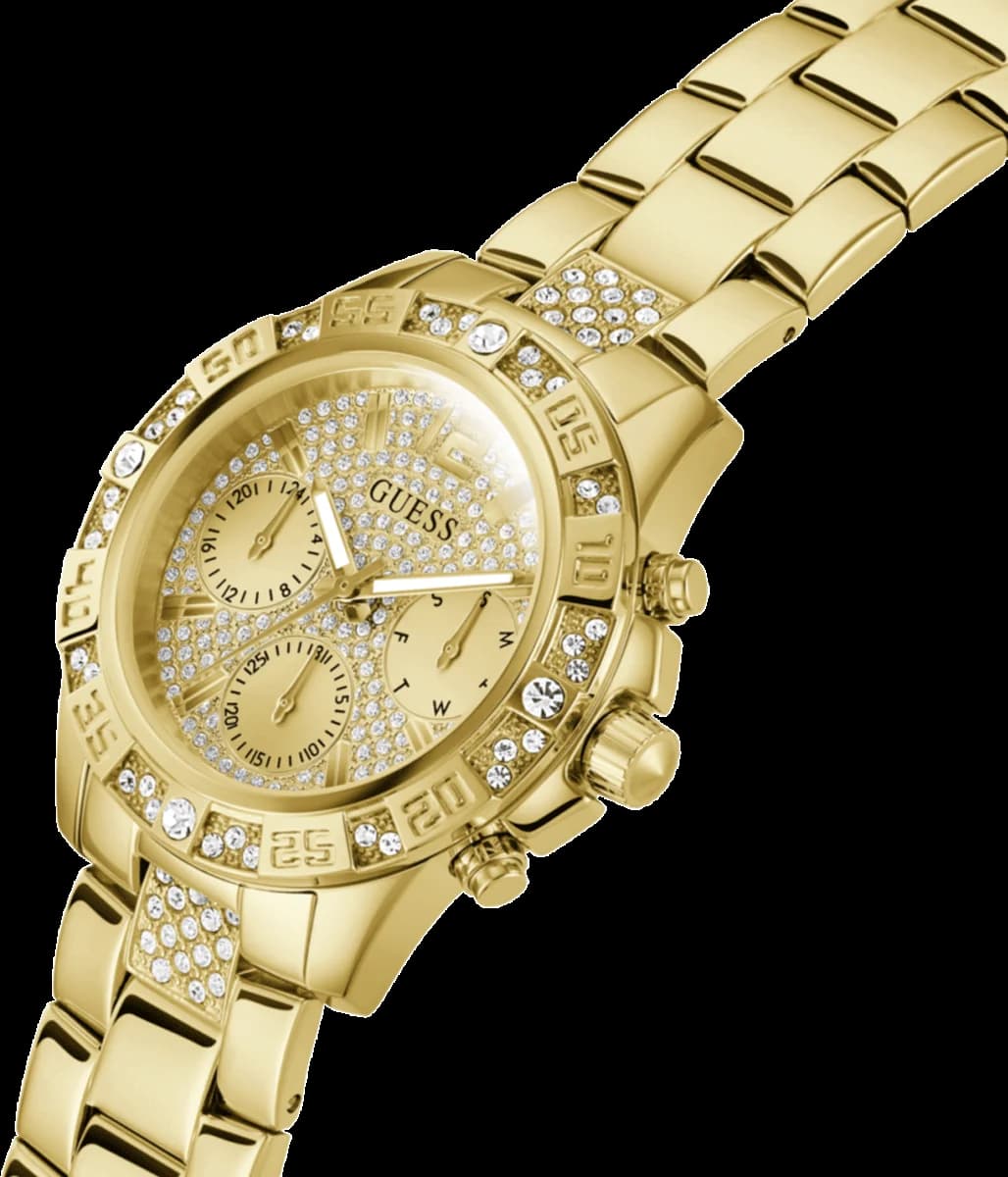 Montre Femme Guess Majesty GW0771L2 Acier Doré et Cristaux vue 2