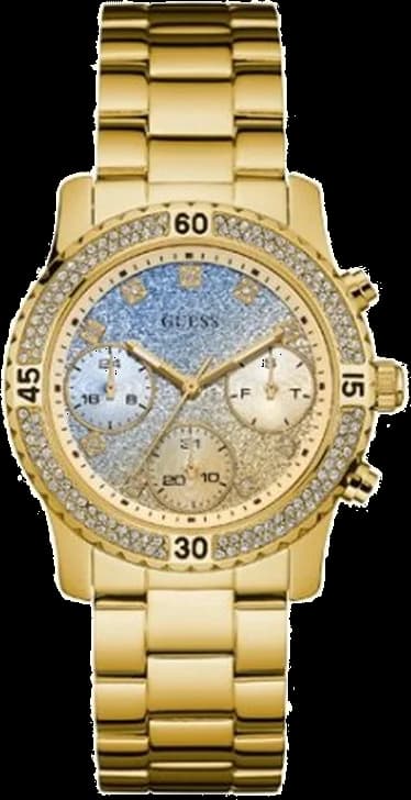 Montre Guess W0774L2 Confetti Cadran Bicolore Multifonction en Acier Doré