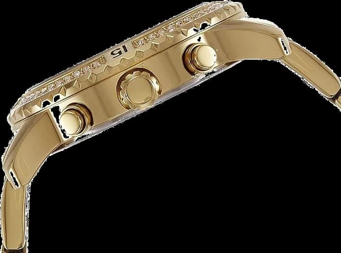 Montre Guess W0774L2 Confetti Cadran Bicolore Multifonction en Acier Doré vue 2